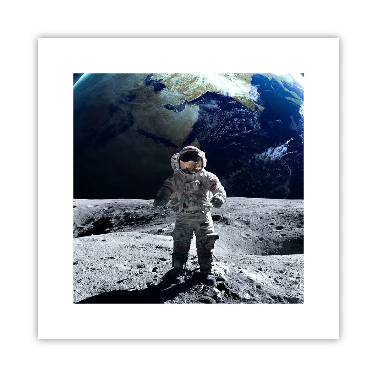 Affiche - Poster - Salutations de la lune - 30x30 cm