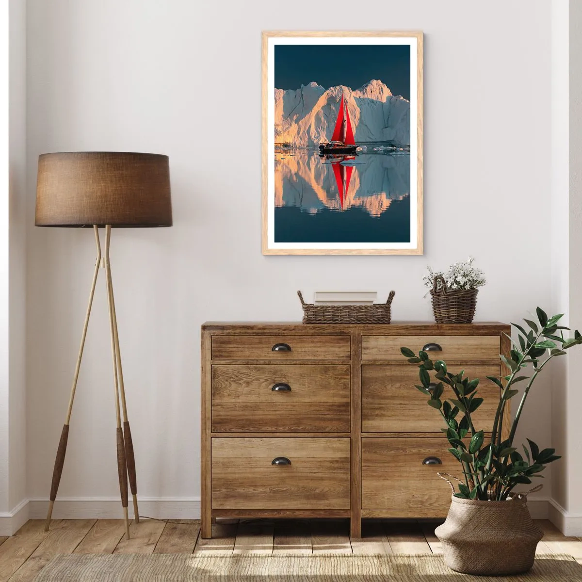 Affiche dans un chêne clair - Poster - Aux limites du monde - 50x70 cm