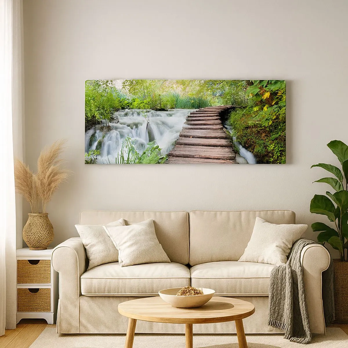 Impression sur toile - Image sur toile - L'eau n'est pas si calme - 100x40 cm