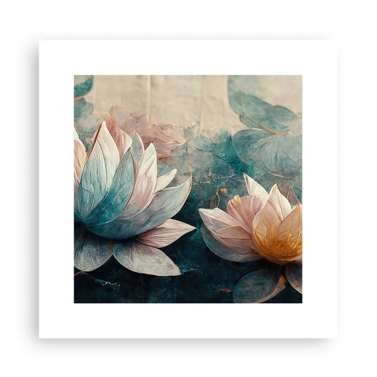 Affiche - Poster - Les étoiles du lac - 30x30 cm