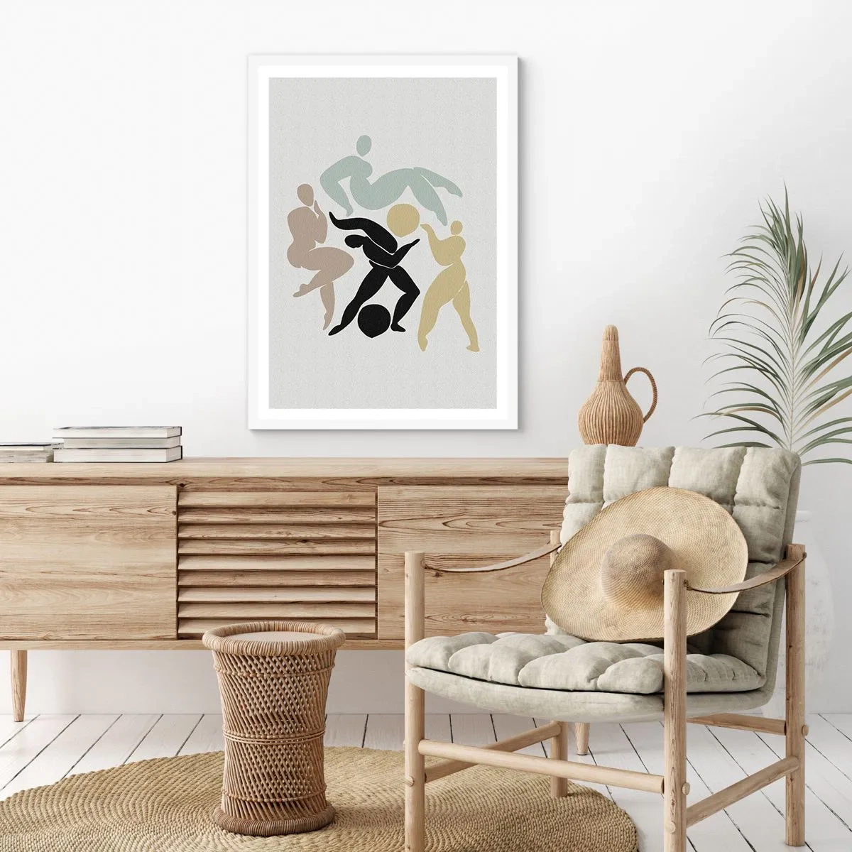 Affiche dans un cadre blanc - Poster - Faire de l'exercice pour la santé et la beauté - 50x70 cm