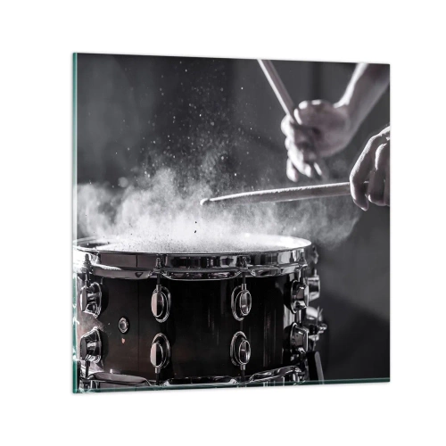Impression sur verre - Image sur verre - Tempo de la musique - 40x40 cm