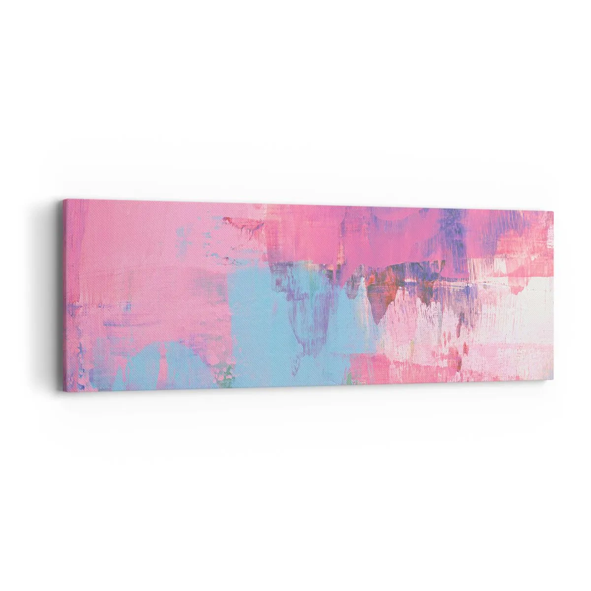Impression sur toile - Image sur toile - Du rose, du bleu et une pincée de lumière - 90x30 cm