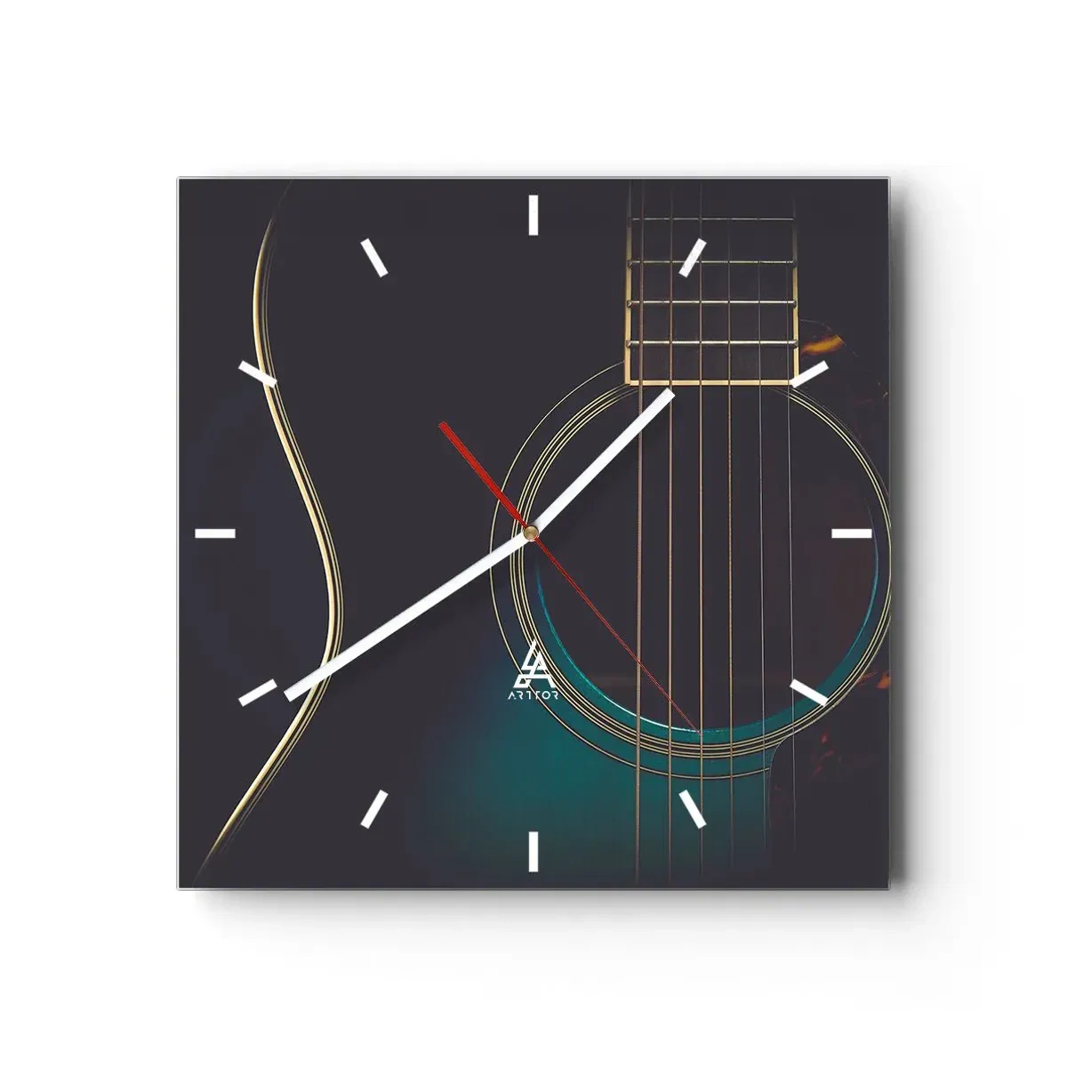 Horloge murale - Pendule murale - Le calme avant la tempête - 40x40 cm