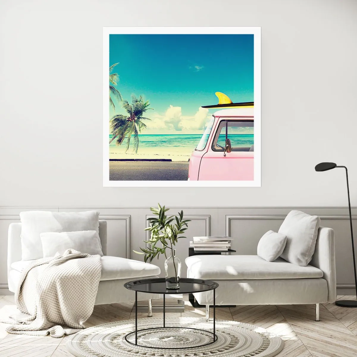 Affiche - Poster - Il est temps de commencer les vacances - 40x40 cm