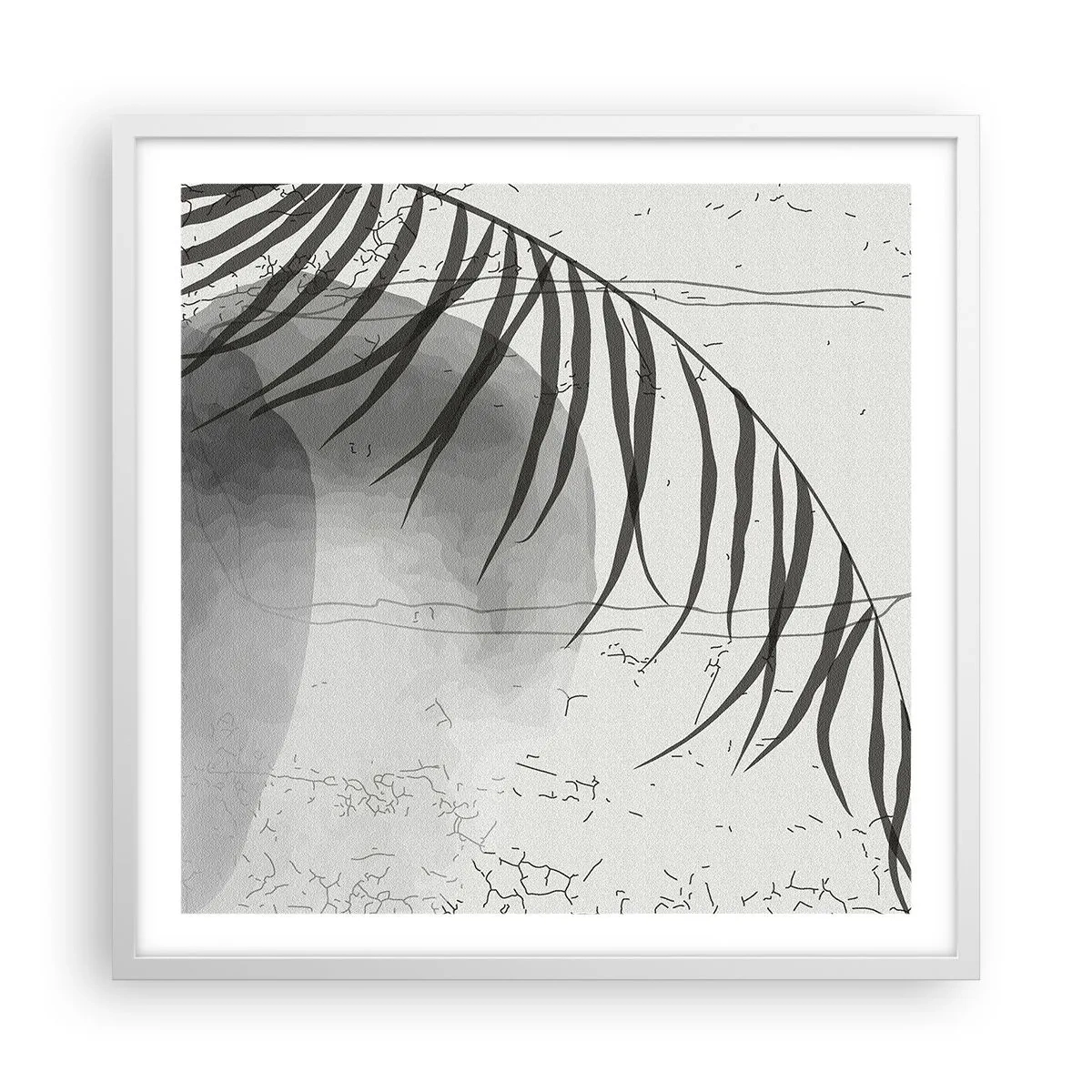 Affiche dans un cadre blanc - Poster - L'exotisme subtil de la nature - 60x60 cm