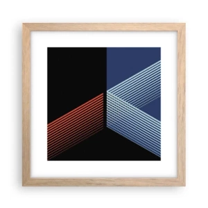 Affiche dans un chêne clair - Poster - Histoire simple - 30x30 cm