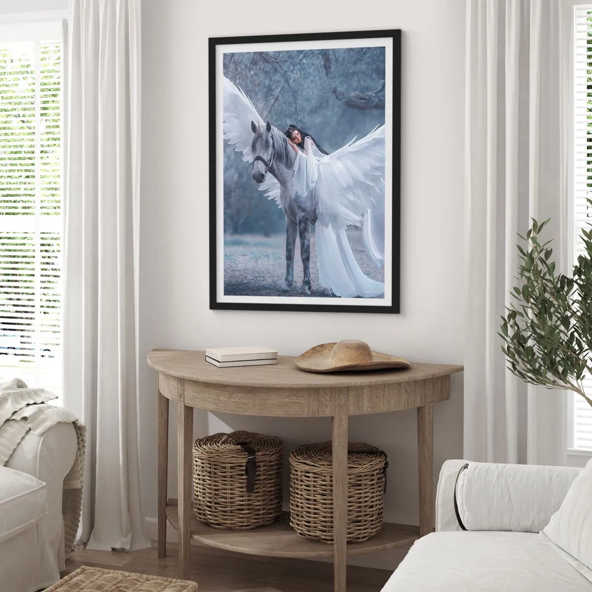 Affiche dans un cadre noir - Poster - Un moment inspiré - 30x40 cm