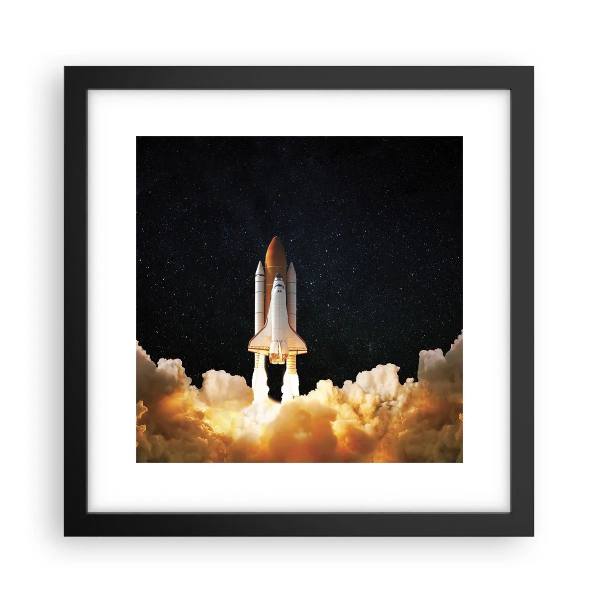 Affiche dans un cadre noir - Poster - Ad astra! - 30x30 cm