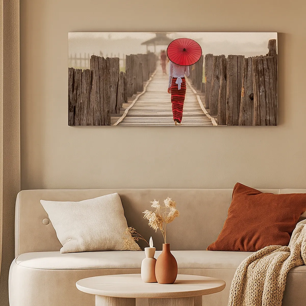 Impression sur toile - Image sur toile - Sur le vieux pont - 30x30 cm