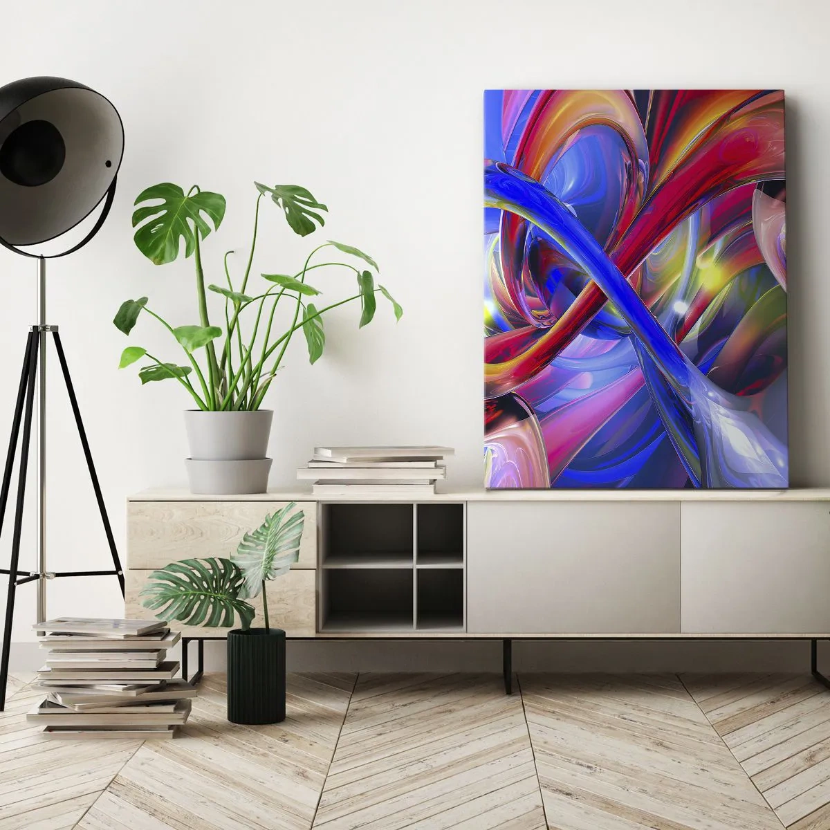 Impression sur toile - Image sur toile - La danse des nuances - 65x120 cm