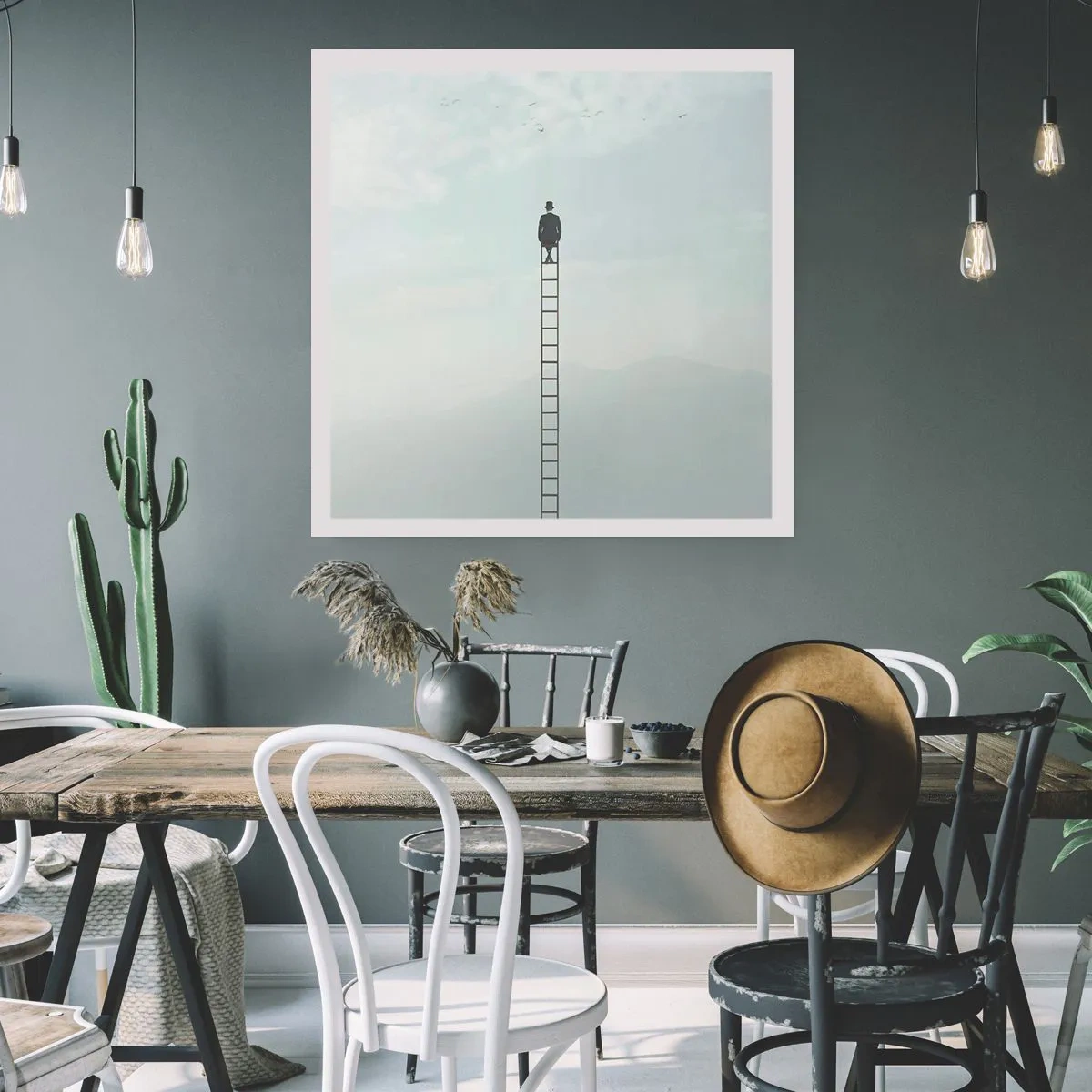 Affiche - Poster - Se soulever au-dessus - 40x40 cm