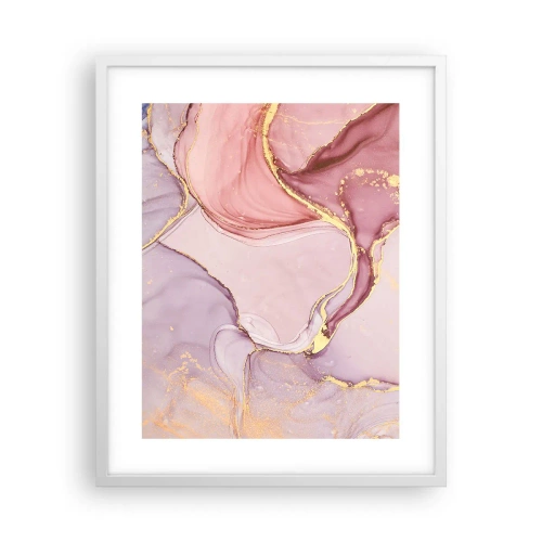 Affiche dans un cadre blanc - Poster - Caresse de couleurs - 40x50 cm