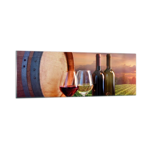 Impression sur verre - Image sur verre - Ici la vie a du goût - 90x30 cm