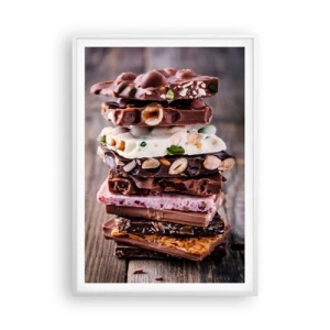 Affiche dans un cadre blanc - Poster - Une perspective réjouissante - 70x100 cm