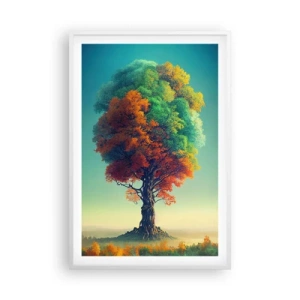 Affiche dans un cadre blanc - Poster - Le chêne – le père de la nature - 61x91 cm