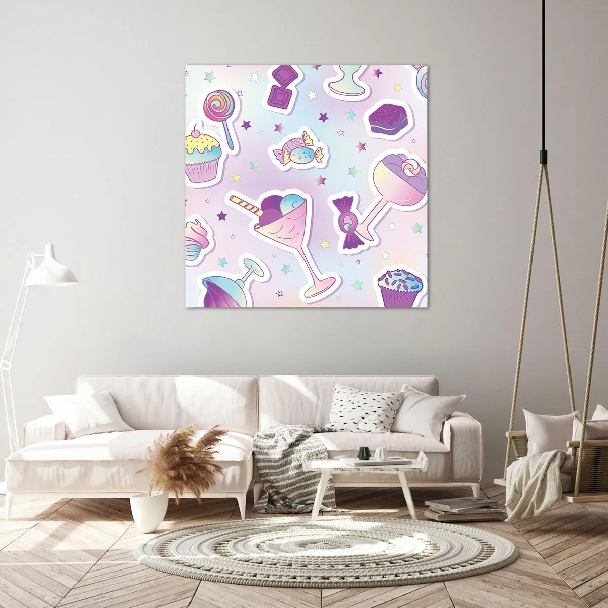 Impression sur toile - Image sur toile - Pour que tous les jours soit un anniversaire  - 40x40 cm