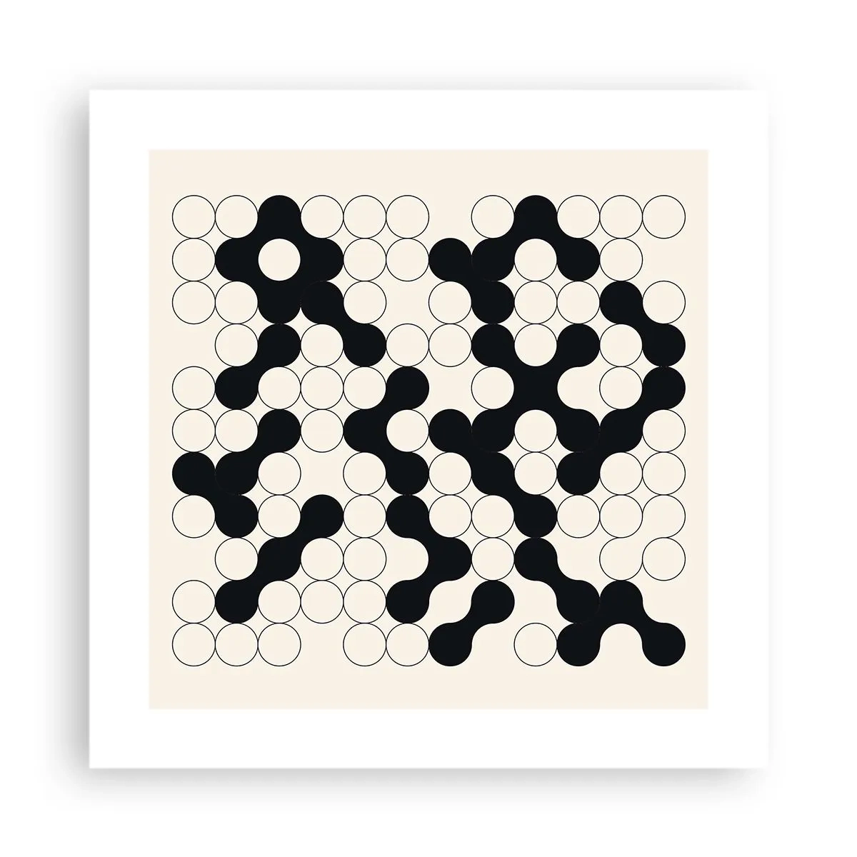 Affiche - Poster - Jeu chinois – variation - 40x40 cm