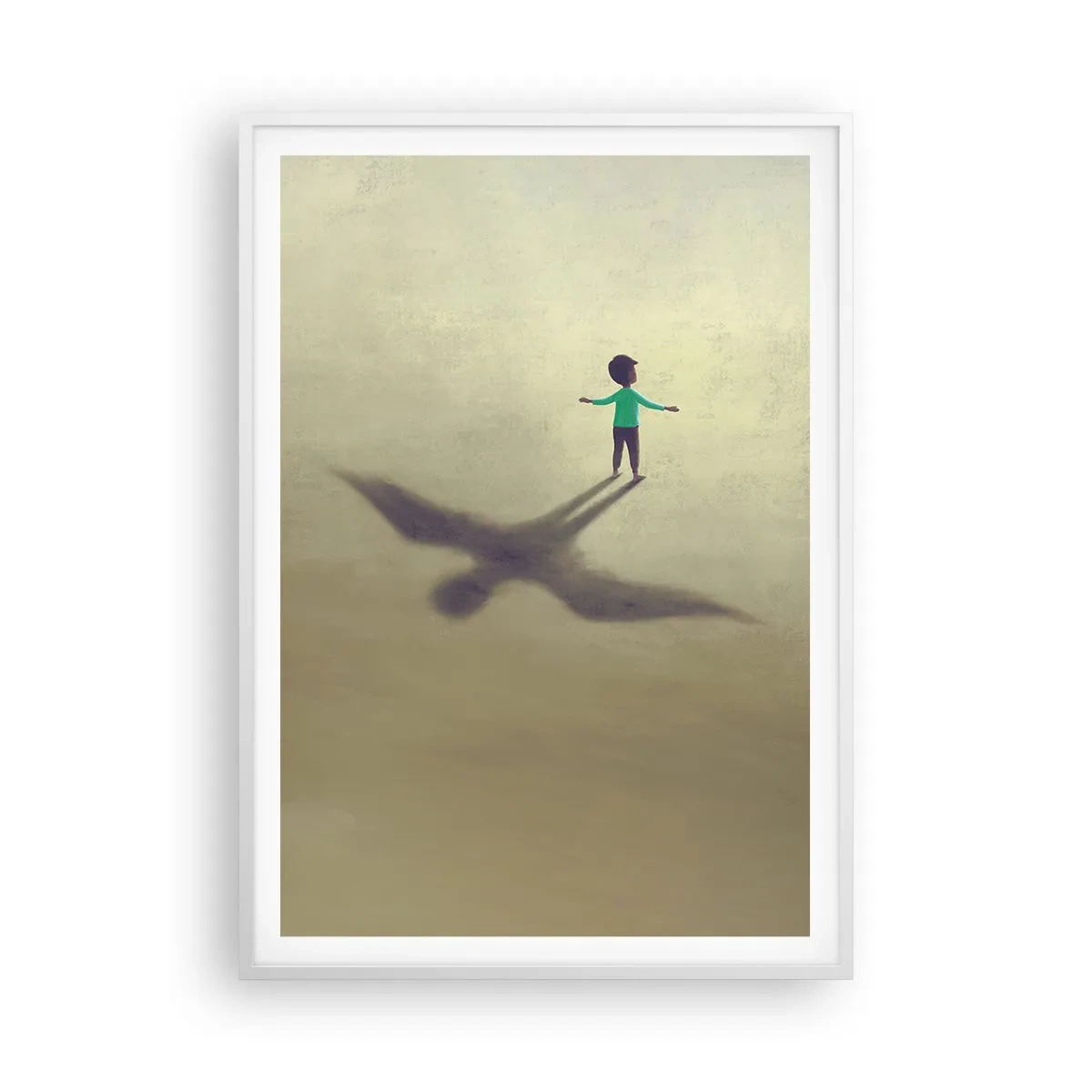 Affiche dans un cadre blanc - Poster - Héros du futur - 70x100 cm