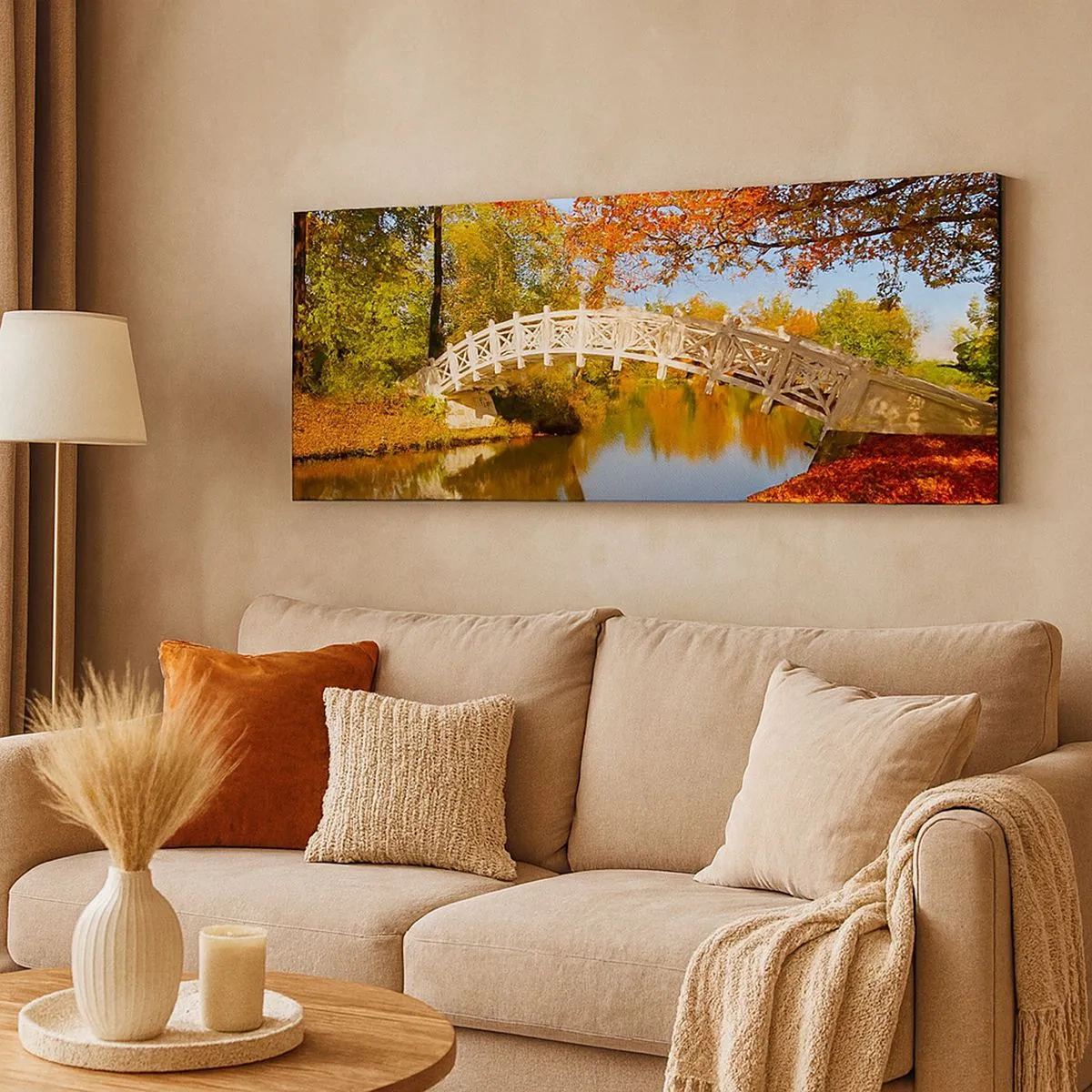 Impression sur toile - Image sur toile - Sur le pont blanc des soupirs - 100x40 cm