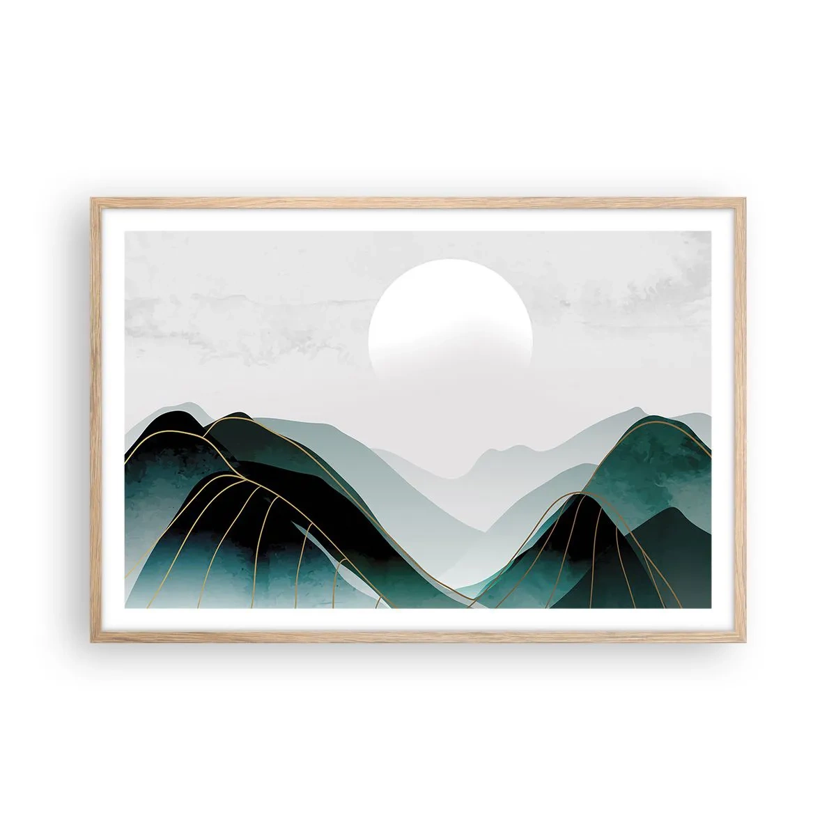 Affiche dans un chêne clair - Poster - En pleine majesté - 91x61 cm