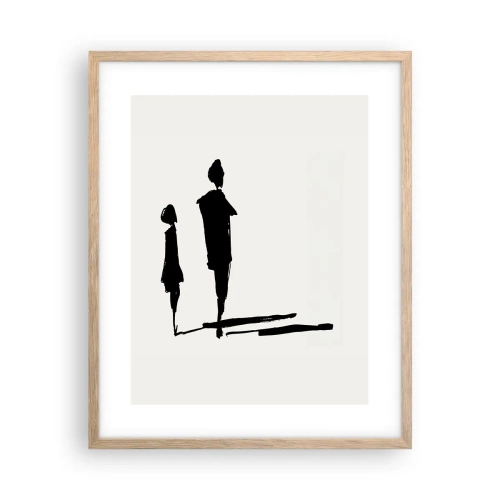 Affiche dans un chêne clair - Poster - Êtes-vous sûr qu'ils sont ensemble ? - 40x50 cm