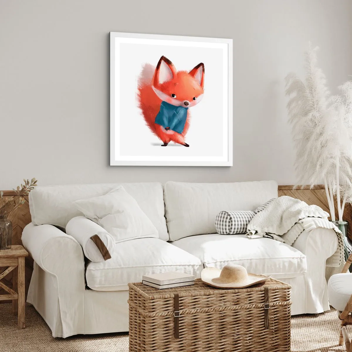 Affiche dans un cadre blanc - Poster - Est-ce que ça me va? - 40x40 cm