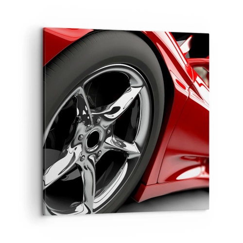 Impression sur toile - Image sur toile - Conçu pour la vitesse - 50x50 cm