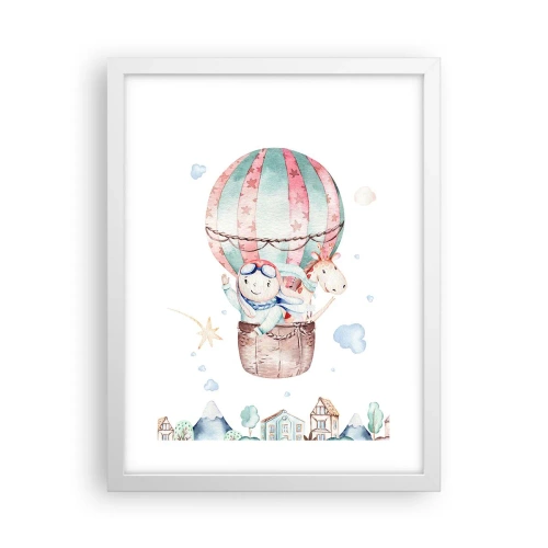 Affiche dans un cadre blanc - Poster - Nous serons de retour bientôt! - 30x40 cm