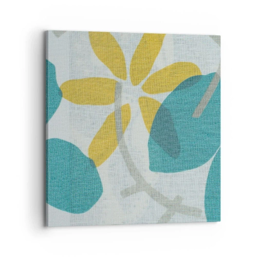 Impression sur toile - Image sur toile - Wśród lazurowych liści - 70x70 cm