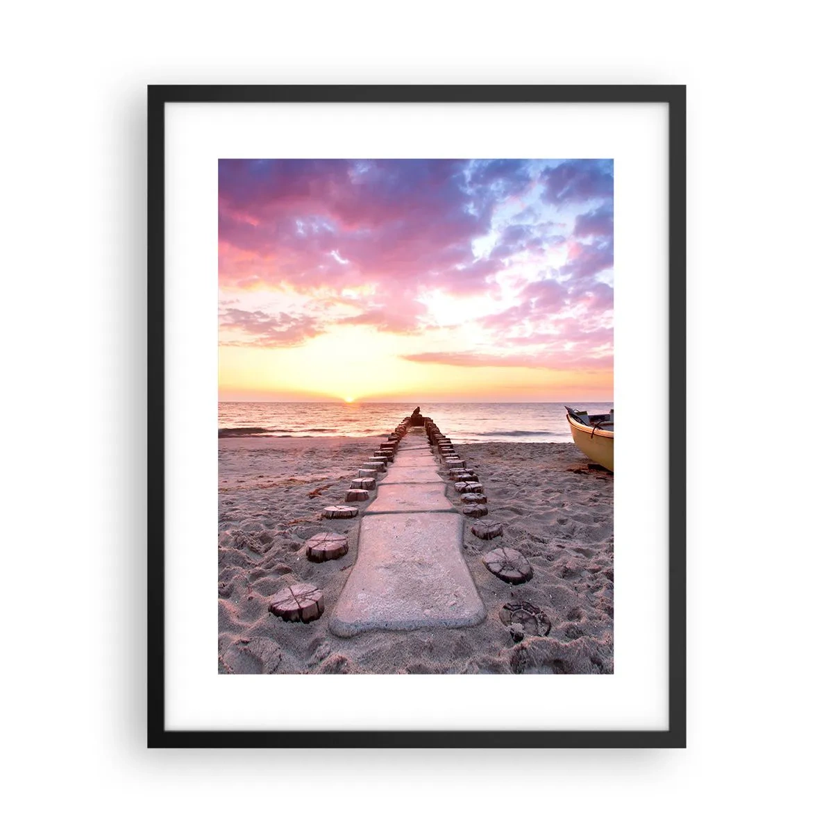 Affiche dans un cadre noir - Poster - Moment d'expérience profonde - 40x50 cm