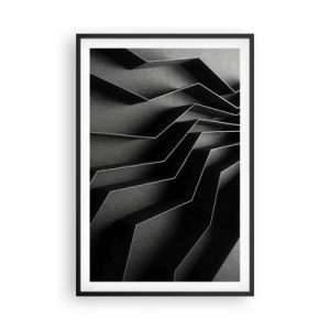 Affiche dans un cadre noir - Poster - Ordre spatial - 61x91 cm