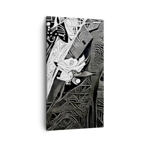 Impression sur toile - Image sur toile - Seulement en apparence un homme froid - 45x80 cm