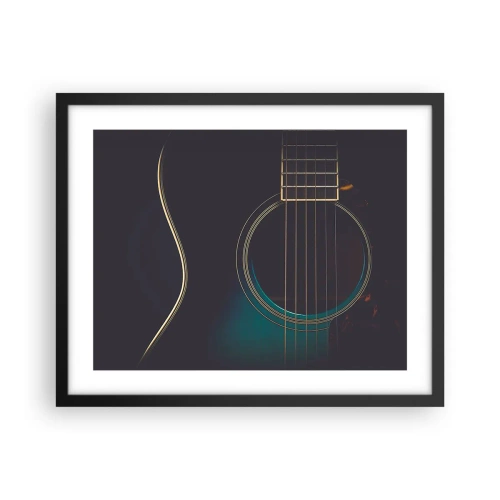 Affiche dans un cadre noir - Poster - Le calme avant la tempête - 50x40 cm