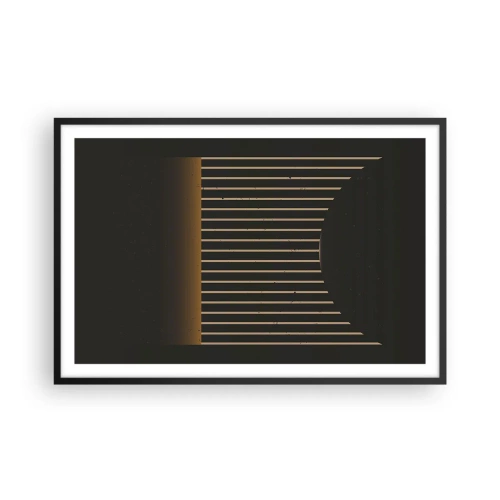 Affiche dans un cadre noir - Poster - Explorez les ténèbres - 91x61 cm