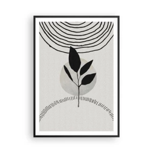 Affiche dans un cadre noir - Poster - Composition : rituels de la nature - 70x100 cm