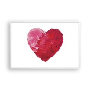 Affiche dans un cadre blanc - Poster - All you need is love - 91x61 cm