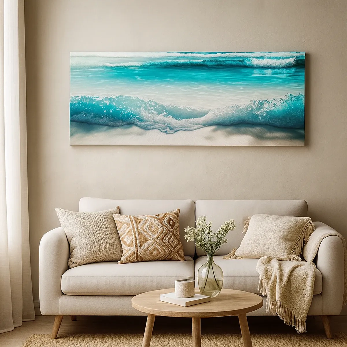 Impression sur toile - Image sur toile - La paix de l'océan - 30x30 cm