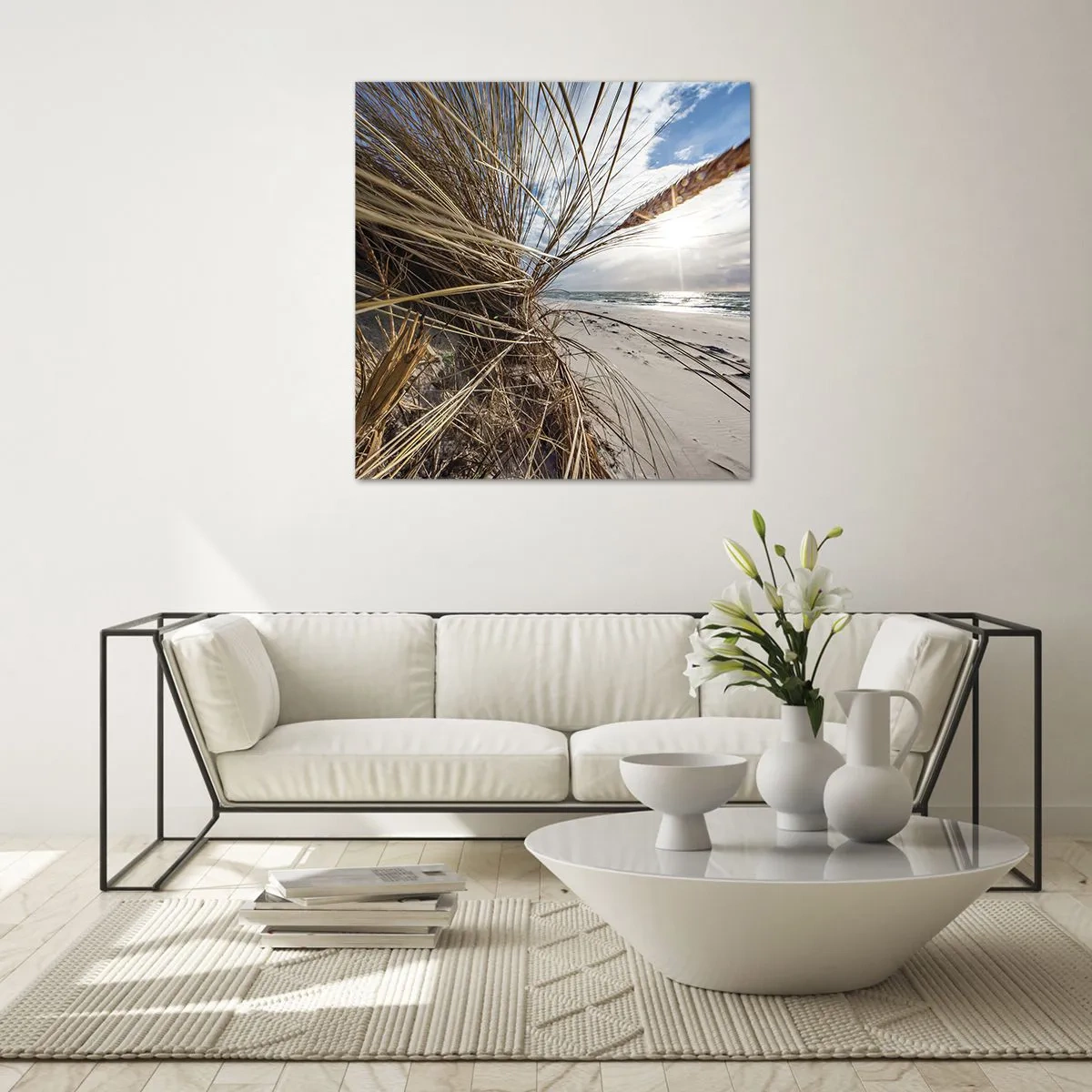 Impression sur verre - Image sur verre - Rencontre des éléments - 30x30 cm