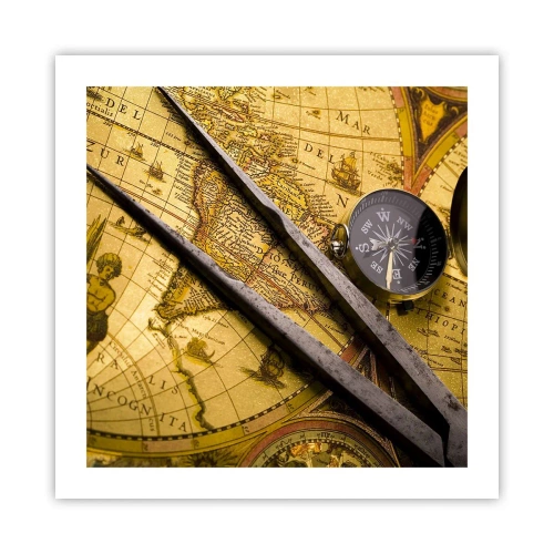 Affiche - Poster - Où sont ces trésors? - 50x50 cm