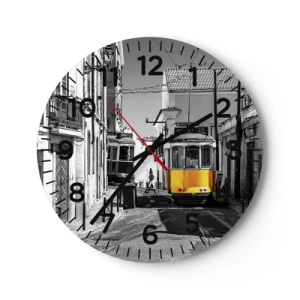 Horloge murale - Pendule murale - L'âme de Lisbonne - 30x30 cm
