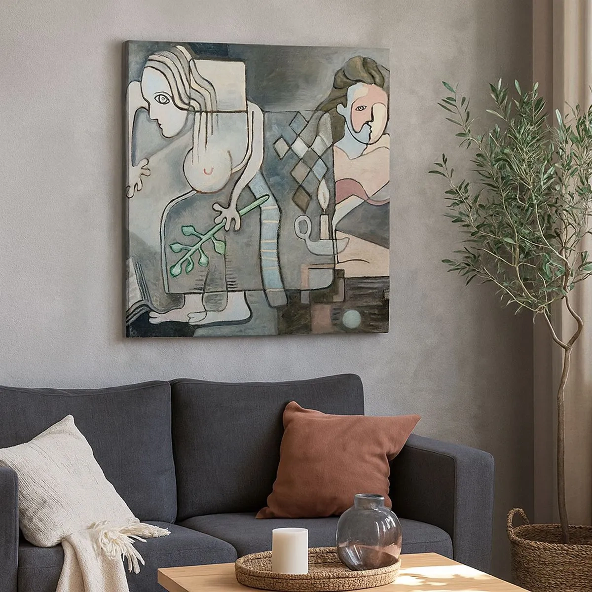 Impression sur toile - Image sur toile - Mosaïque d'esprit et de matière - 30x30 cm