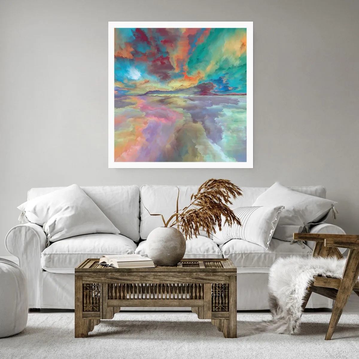 Affiche - Poster - Deux paradis - 60x60 cm