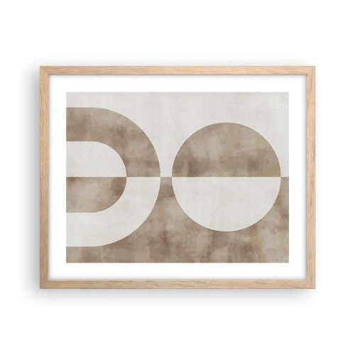 Affiche dans un chêne clair - Poster - Similitudes et différences - 50x40 cm