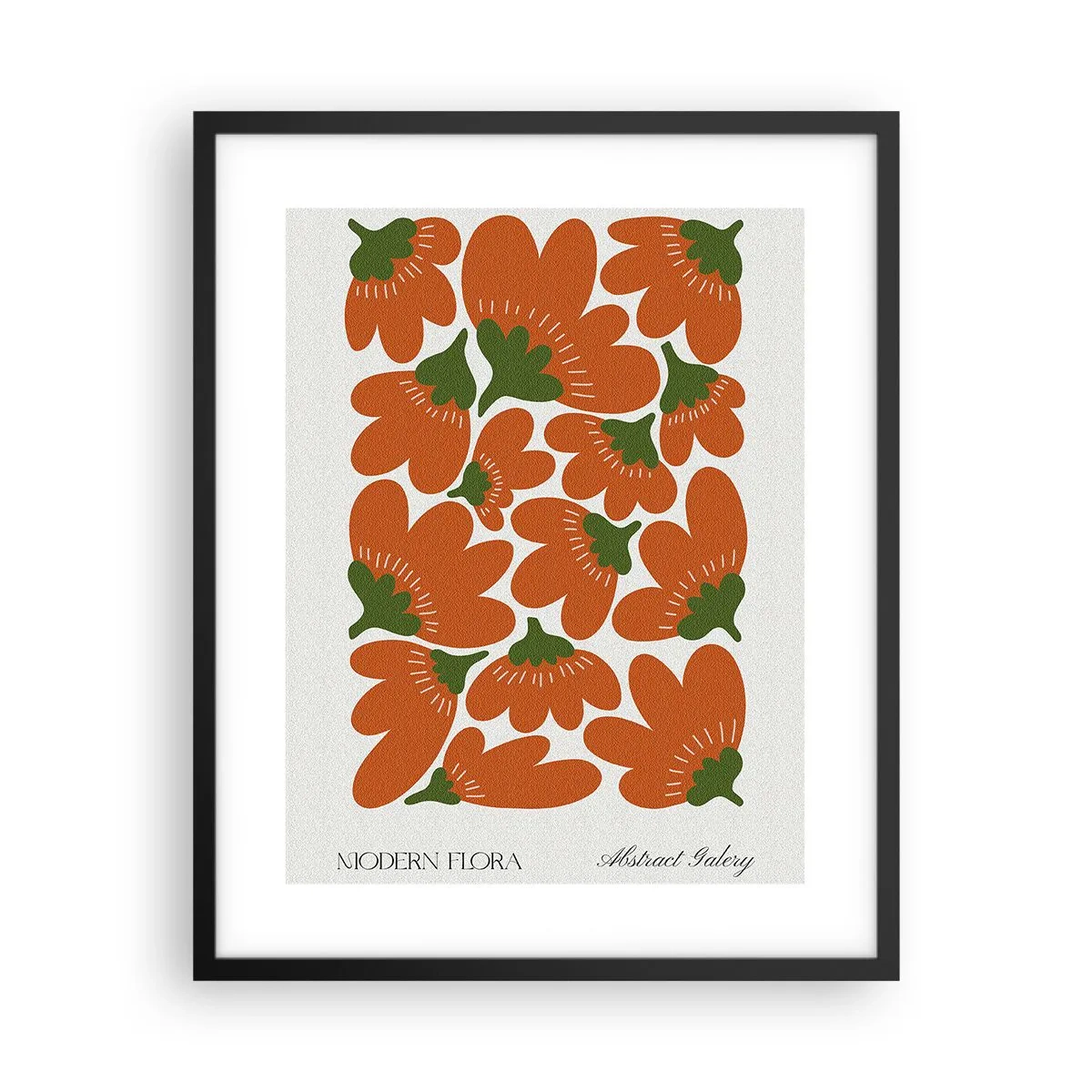 Affiche dans un cadre noir - Poster - La vie des fleurs - 40x50 cm