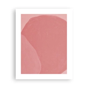 Affiche - Poster - Composition organique en rose - 40x50 cm