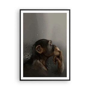 Affiche dans un cadre noir - Poster - Certainement un penseur - 70x100 cm