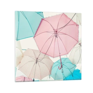 Impression sur verre - Image sur verre - Parfois le soleil, parfois la pluie - 70x70 cm