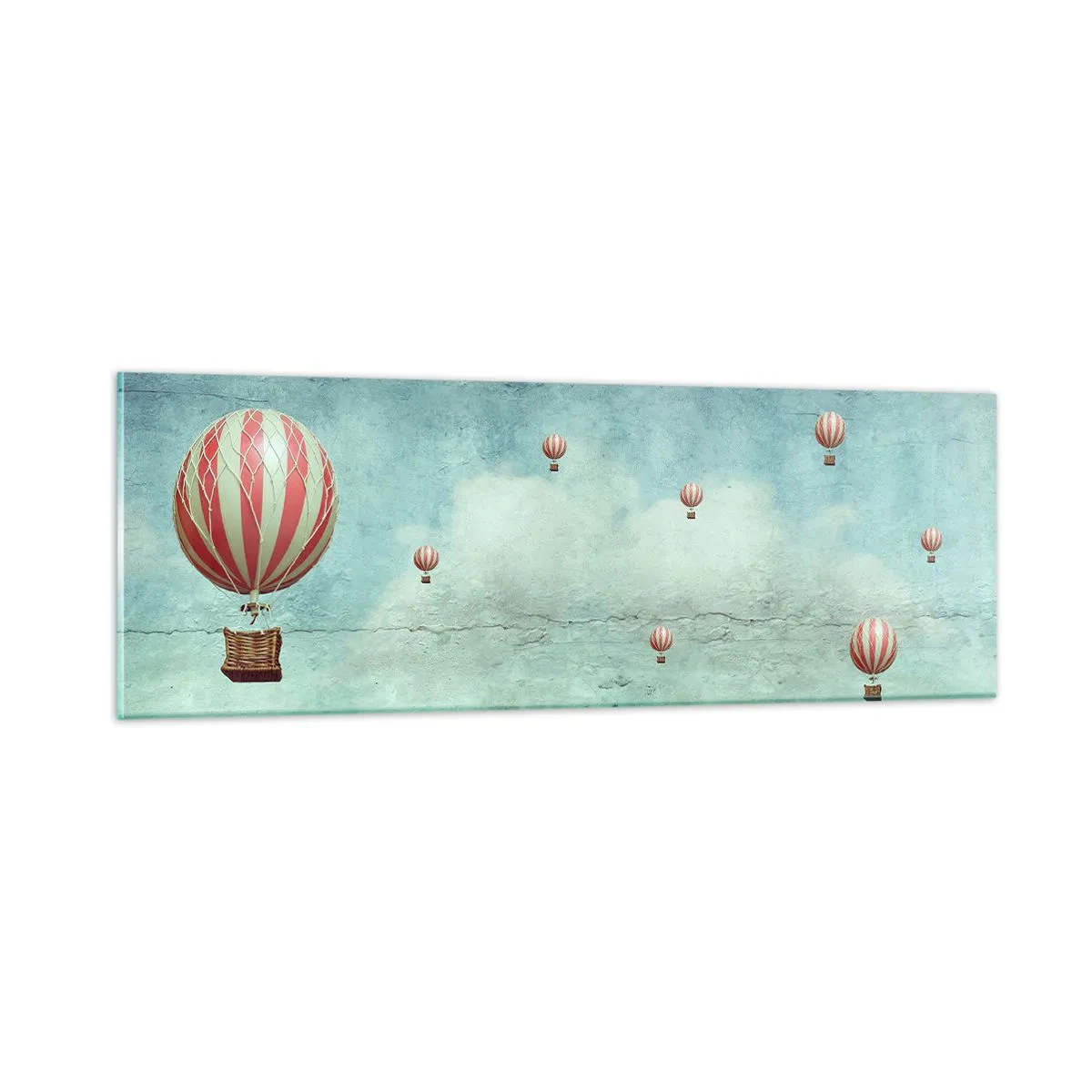 Impression sur verre - Image sur verre - Libre de l'agitation de la vie - 90x30 cm