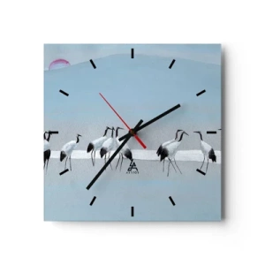 Horloge murale - Pendule murale - Après une chaude journée - 40x40 cm